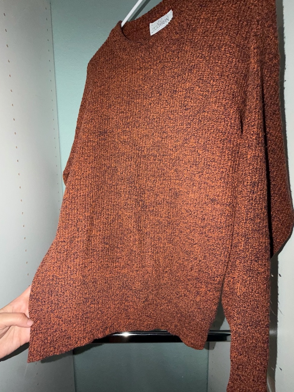 Rust Orange Crewneck Sweater